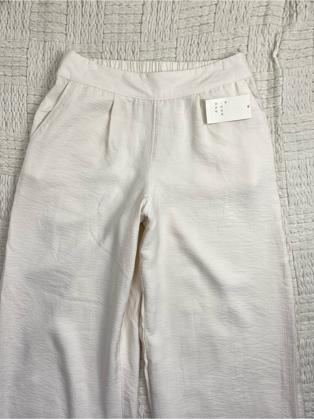 NWT A New Day Wide Leg Cream Pants Small Target - Picture 2 of 11